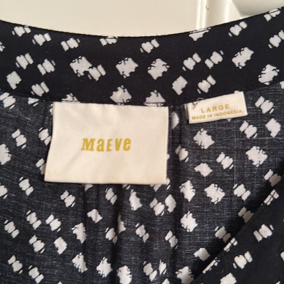 Anthropologie Maeve Button Front Printed Dress/Tunic. Size Large - Picture 2 of 6